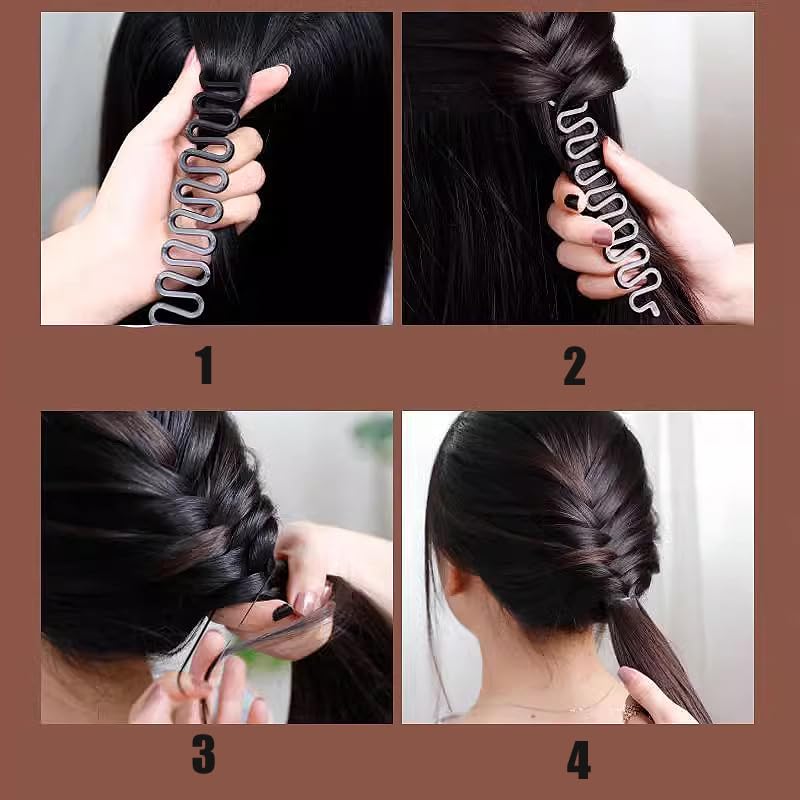 VASANA 3PCS Black Hair Braiding Tool Women Hair Styling Clip French Hair Braid Hair Knitting Tool Hair Twist Styling Accessories - Image 3